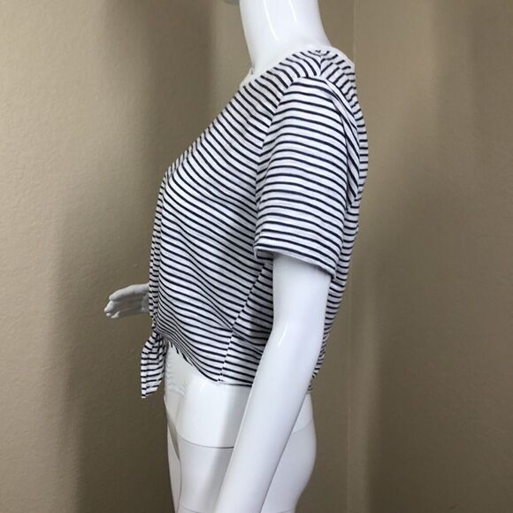 Topshop Mock Tie Front Crop Top C6 - Picture 4 of 5